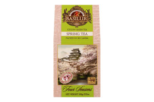 Чай зеленый Spring tea Four Seasons Basilur к/у 100г