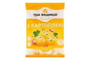 Вареники c картофелем Три ведмеді м/у 800г