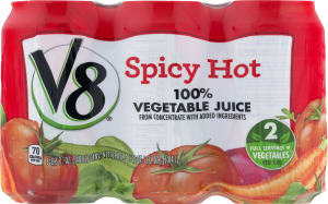 V8 Spicy Hot 100% Vegetable Juice - 6 PK