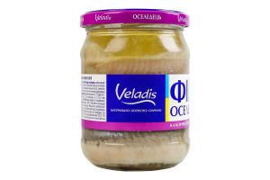 Сельдь филе в масле Классическая Veladis с/б 470г