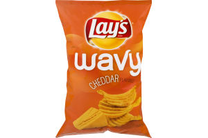 Lay's Wavy Potato Chips Cheddar