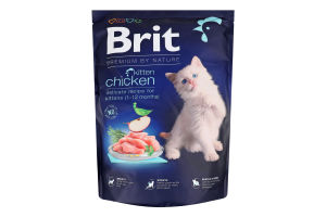 Корм сухий для кошенят Chiken Premium Nature Brit д/п 1.5кг
