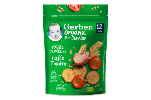 Крекеры пшеничные для детей от 12мес с томатами Organic Gerber д/п 100г