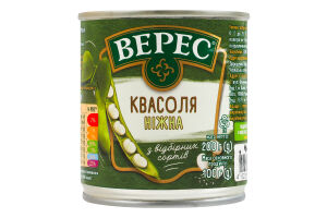 Фасоль отварная стерилизованная Нежная Верес ж/б 200г