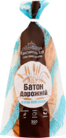 Батон нарезной на основе живой закваски Дорожный Кристинопіль Хліб м/у 0.35кг