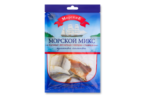 Рыба и морепродукты сушеные соленые Морской микс Морские м/у 60г