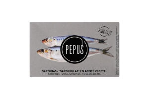 Сардини Pepus бейбі в рослинній олії