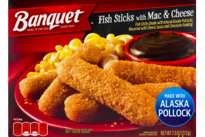Banquet Fish Sticks and Mac & Cheese