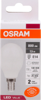 Лампа світлодіодна 7,5W 230V E14 4000К LVCLP75 Осрам