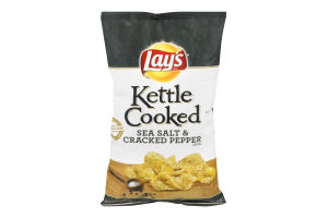 Lay's Kettle Cooked Potato Chips Sea Salt & Cracked Pepper