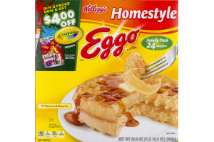 Kellogg's Eggo Waffles Homestyle - 24 CT