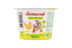 Паста сиркова 3.9% для дітей від 6міс з наповнювачем фруктовим Банан Яготинське для дітей ст 90г