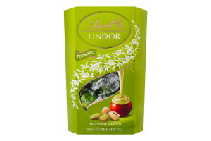 Конфеты из молочного шоколада с фисташковой начинкой Lindor Lindt к/у 200г