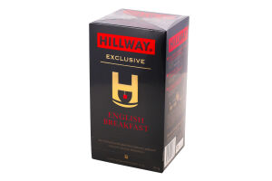 Чай чорний байховий дрібний English Breakfast Exclusive Hillway в/с к/у 25х2г