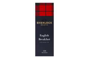 Чай чорний байховий Англійський сніданок Sherlock Secrets в/с к/у 100х2г