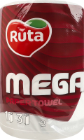 Полотенце бумажное 2-х слойное 150 листов Mega Ruta 1шт