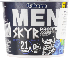 Йогурт Bakoma MEN SKYR протеїн смак ягід 2%