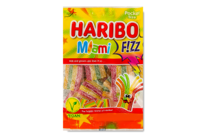 Конфеты желейные со вкусом фруктов Miami Fizz Haribo м/у 85г