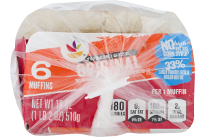 Ahold English Muffins Jumbo - 6 CT