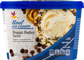 Ahold Real Ice Cream Peanut Butter Swirl