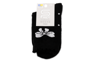 Шкарпетки жіночі махра з фістонами та бантиками класичні р.23-25 Premier Socks