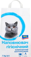 Наповнювач гігієнічний для домашніх тварин композитний бентонітовий середньої фракції Aro 5кг