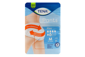 Подгузники-трусы одноразовые M Plus Pants Tena 24шт