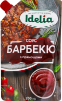 Соус с пряностями пастеризованный Барбекю Idelia д/п 200г
