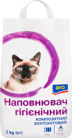Наполнитель гигиенический для домашних животных композитный бентонитовый мелкой фракции Aro 5кг