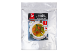 Бульон с сухариками со вкусом курицы Сто пудів д/п 134г