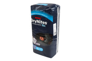 Трусики-подгузники для мальчиков от 13лет ночные 48-60кг Teen DryNites Huggies 9шт
