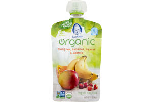 Gerber Organic Baby Food Mangoes, Bananas, Squash & Acerola