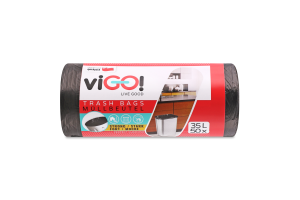 Пакети д/сміт.б/затяж.чорні viGO 35л50шт