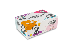 Серветки паперові 2-х шарові 190х155мм Сніжна Панда 70шт