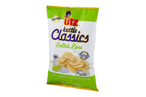 Utz Kettle Classics Salted Lime Crunchy Potato Chips