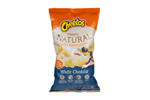 Cheetos Simply Natural Puffy Puffed Corn White Cheddar