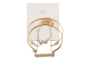 Браслет метал під золото FHF25618M18