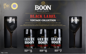 Н-р Boon Пиво Black Label Vinta 3x0,75л+2келихи