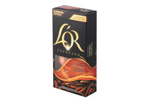 Кофе натуральный жареный молотый ароматизированный в капсулах Карамель Espresso L'OR к/у 52г