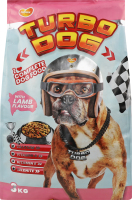 Корм сухий повнораціонний для дорослих собак зі смаком баранини Turbo Dog м/у 3кг