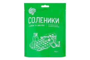 Снеки хрустящие с сыром и луком Соленики Снеки Світу д/п 85г