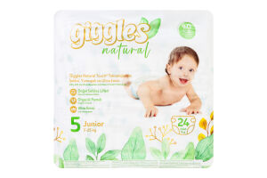 Підгузки Нейча юніор 5 11-25кг 24шт Гіглс