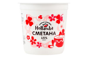 Сметана 15% Hollandia ст 300г