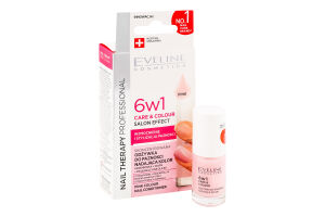 Сироватка д/нігтів Nail Therapy Professional 6в1 Care&Colour Pink 5мл Eveline