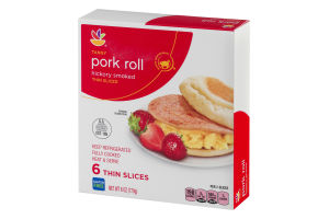 Ahold Tangy Pork Roll Hickory Smoked Thin Sliced - 6 CT