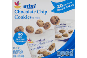 Ahold Mini Chocolate Chip Cookies Snack Packs - 20 CT