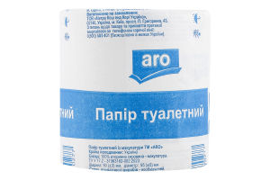 Бумага туалетная из макулатуры Aro 1шт