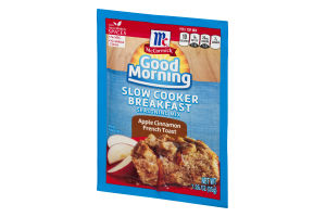 McCormick Good Morning Slow Cooker Breakfast Seasoning Mix Apple Cinnamon French Toast