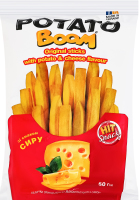 Завтраки сухие со вкусом картофеля с сыром Палочки оригинальные Potato boom м/у 50г