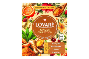 Чай травяной ассорти Имбирный Ginger collection Lovare к/у 32х1.8г
